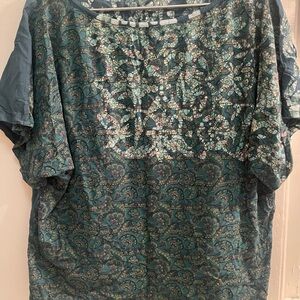 Anthropologie Element Brand Green Boho Tunic